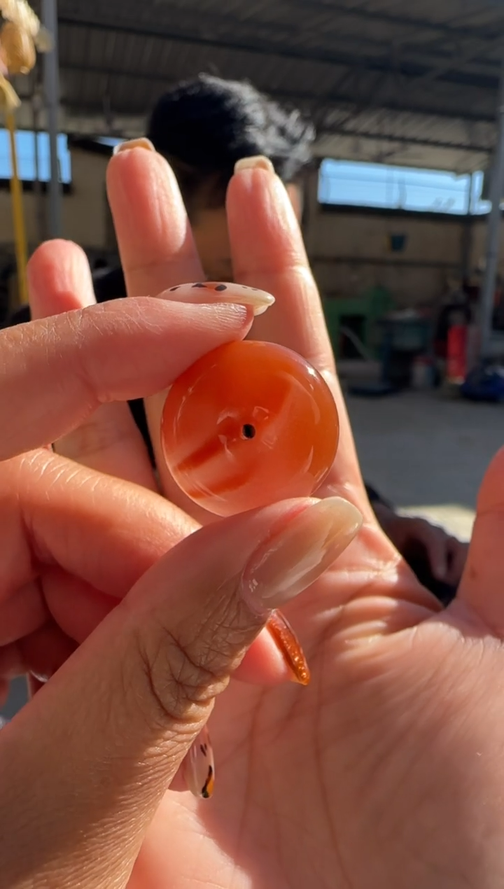 未镶嵌配饰南红玛瑙原矿无优化平安扣4号W