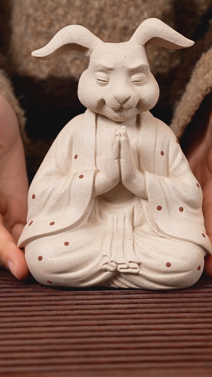 【闪购商品】紫砂茶宠紫砂兔仙