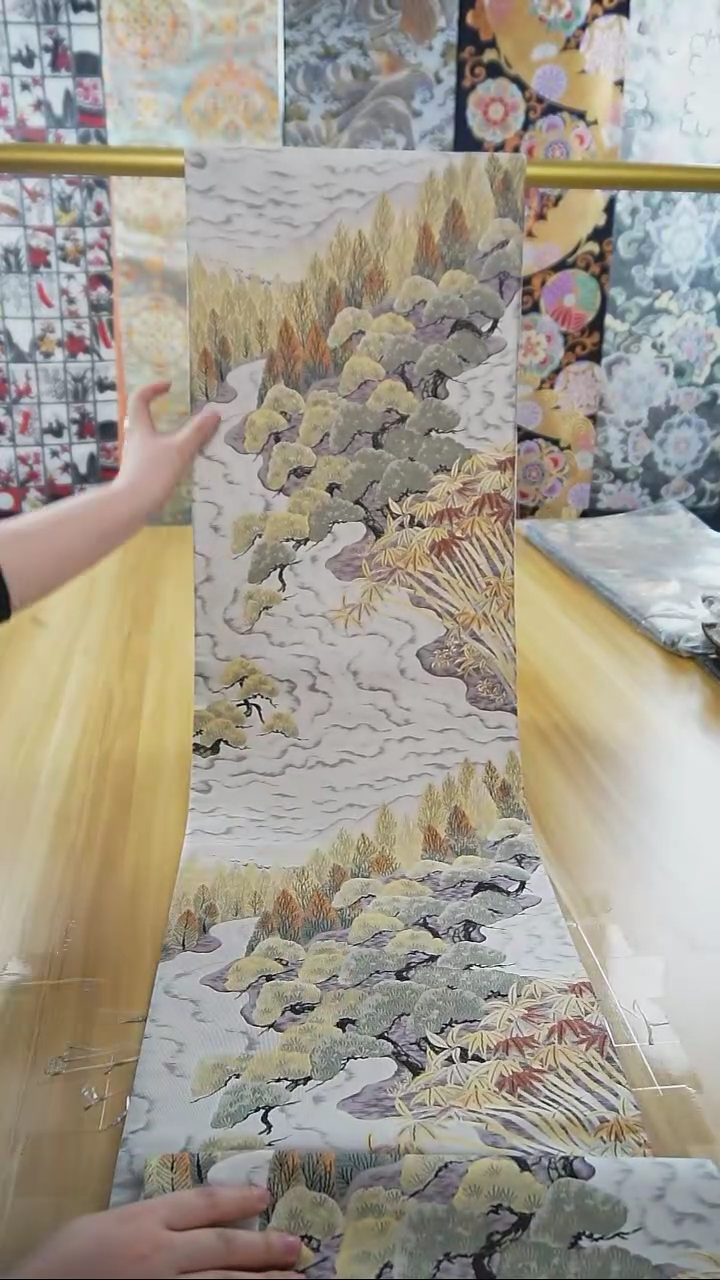 【闪购商品】织绣39 六通绍巴细密织风景特价