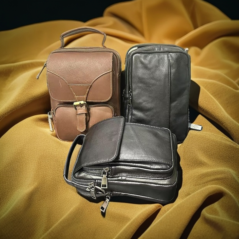 真皮男包工厂百搭