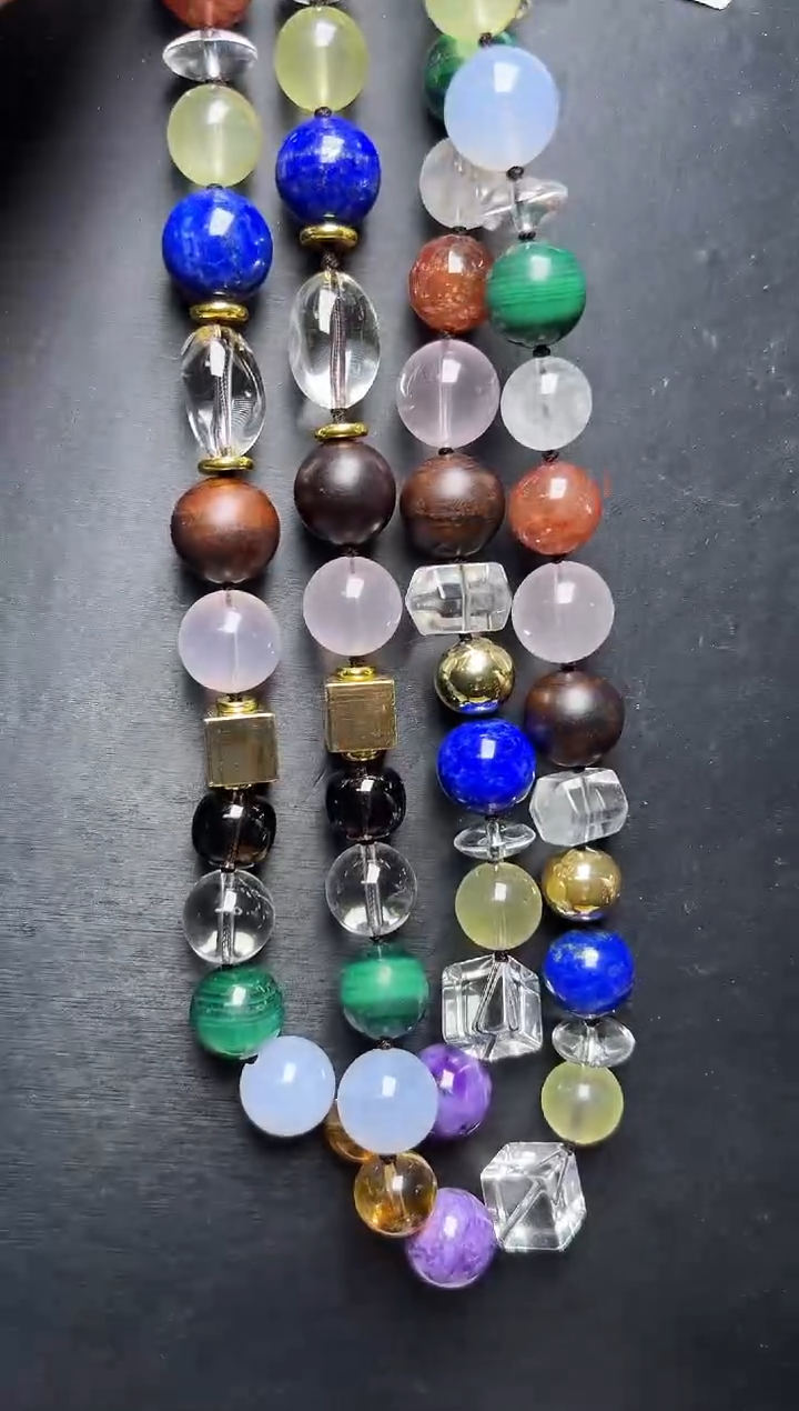 颈饰未镶嵌水晶多样性发一水晶设计财富密码项链 Z24841 