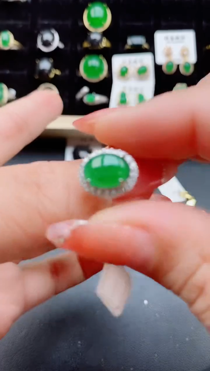 【闪购商品】翡翠戒指银S925镶嵌121212
