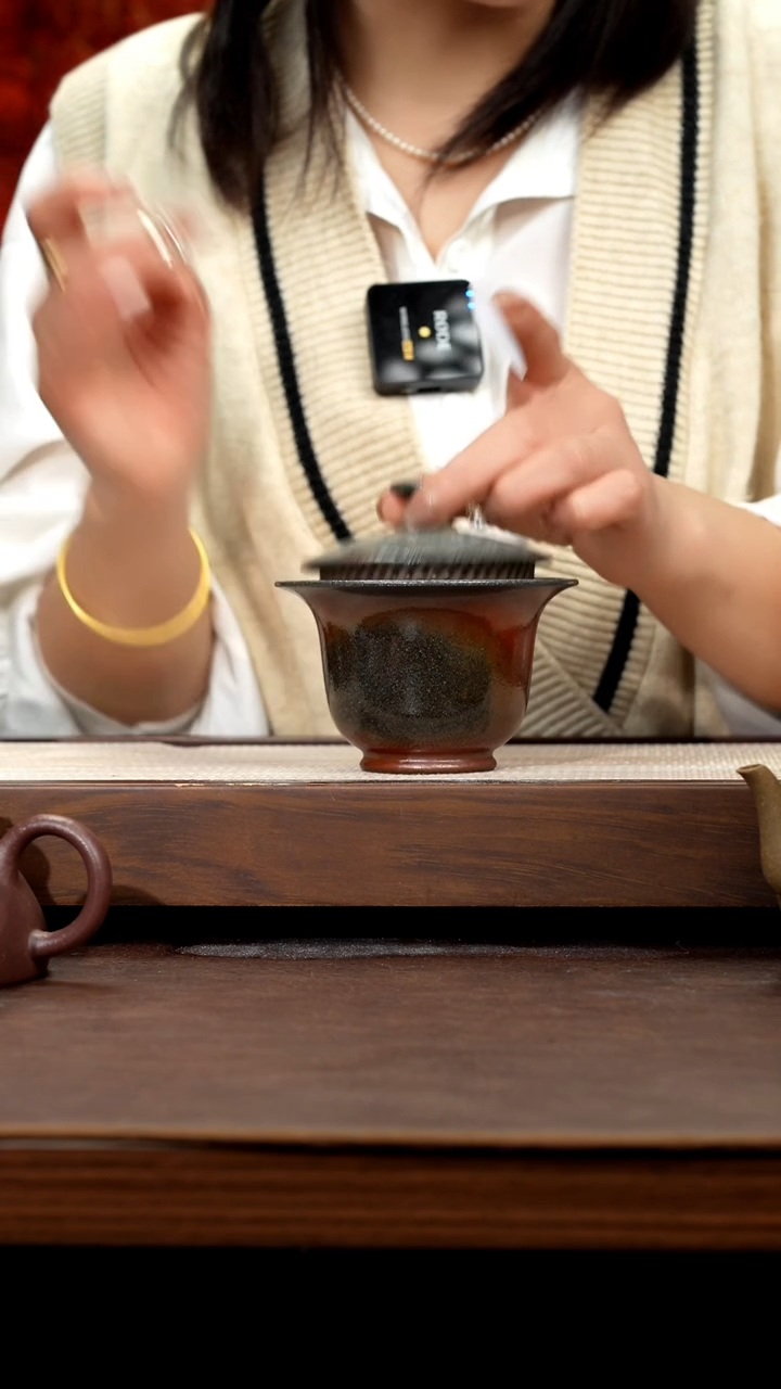 【闪购商品】紫砂茶壶红皮龙柴烧盖碗11号