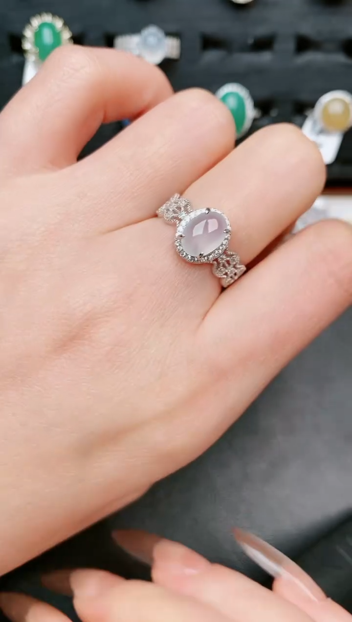 【闪购商品】翡翠戒指银S925镶嵌.....