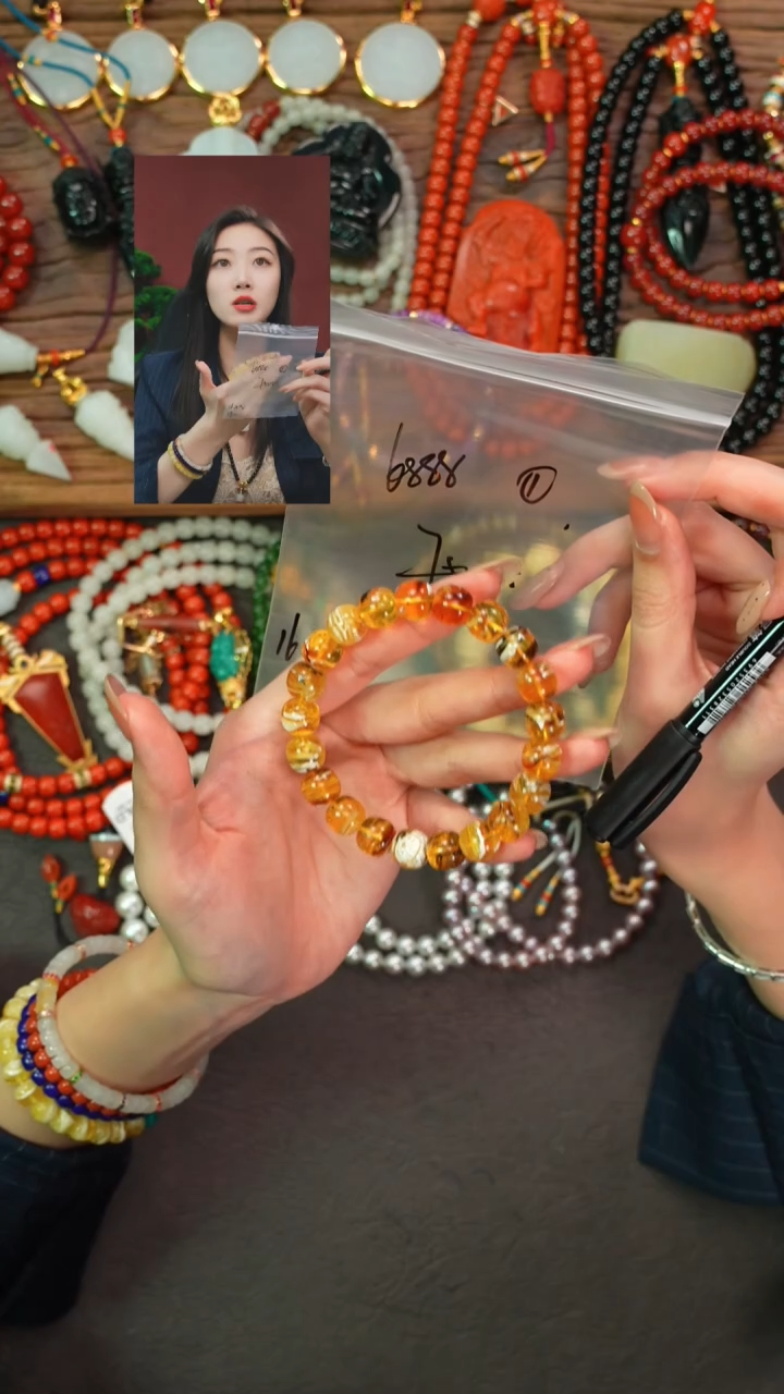 手串蜜蜡未镶嵌柚***y遇见匠心品质回血