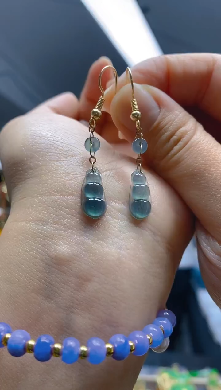 【闪购商品】翡翠耳饰合金091翡翠耳钩