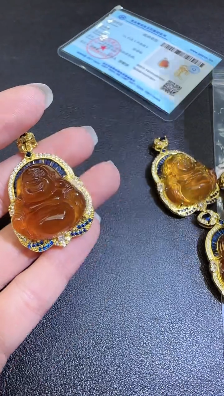 【闪购商品】琥珀裸石未镶嵌吊坠多样性只发一件