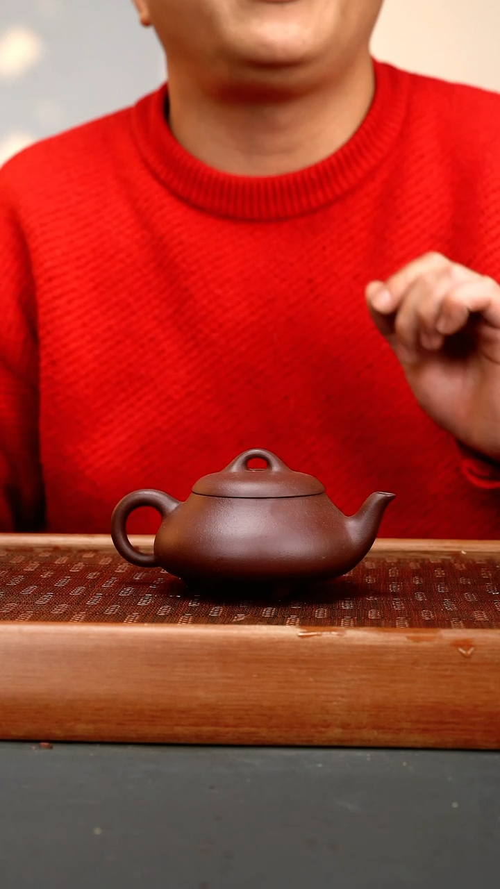 【闪购商品】紫砂茶壶lw 紫玉金砂 汉棠石瓢