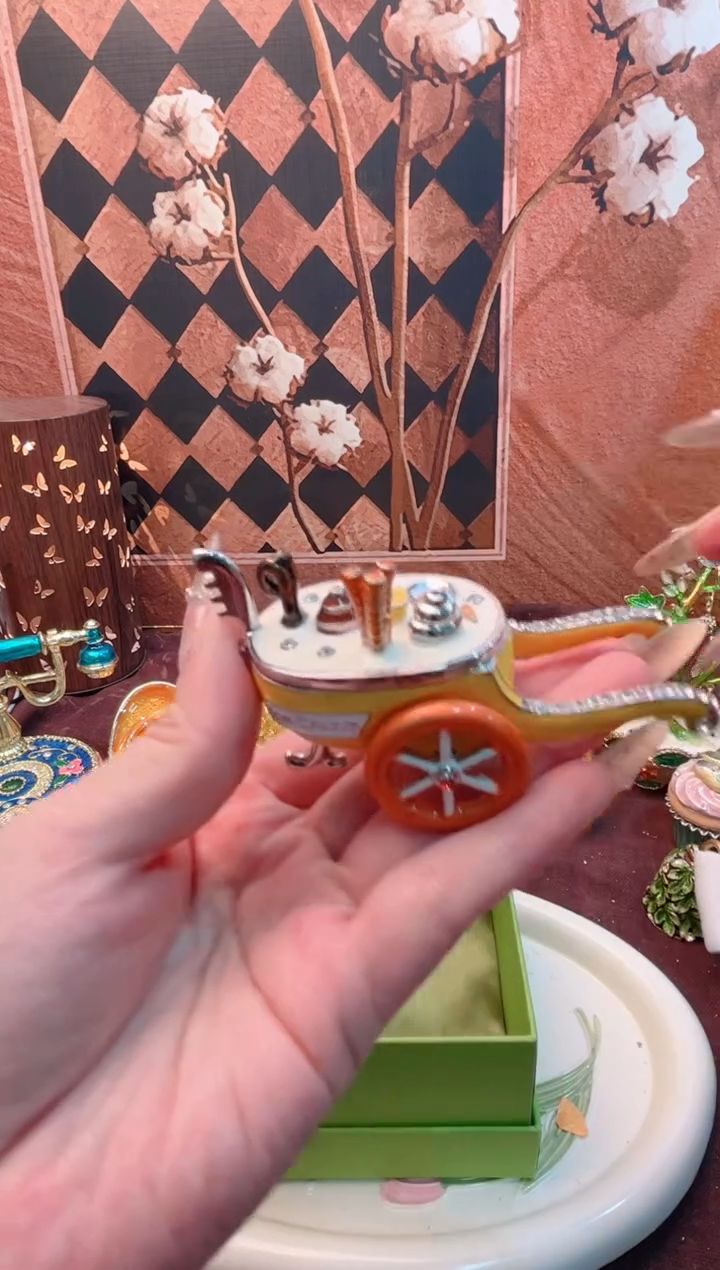 锌合金珐琅彩首饰盒摆件默认微瑕不退不换～