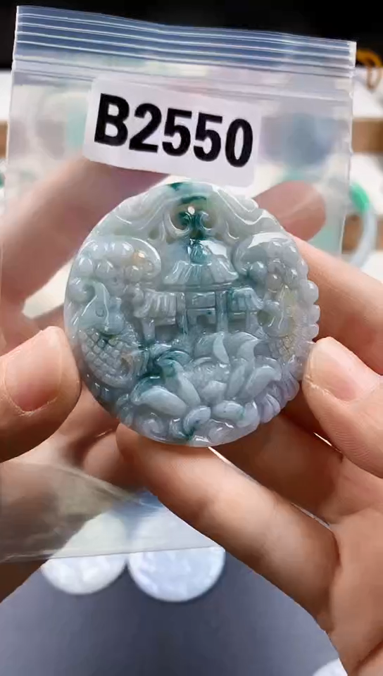 颈饰未镶嵌翡翠天然翡翠吊坠挂件