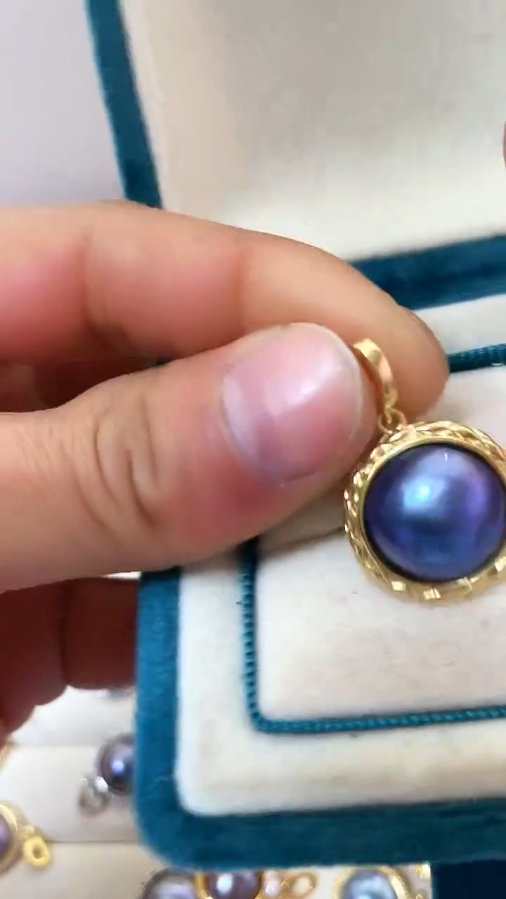 合金吊坠(不含链)拼合珍珠（马贝珠）15