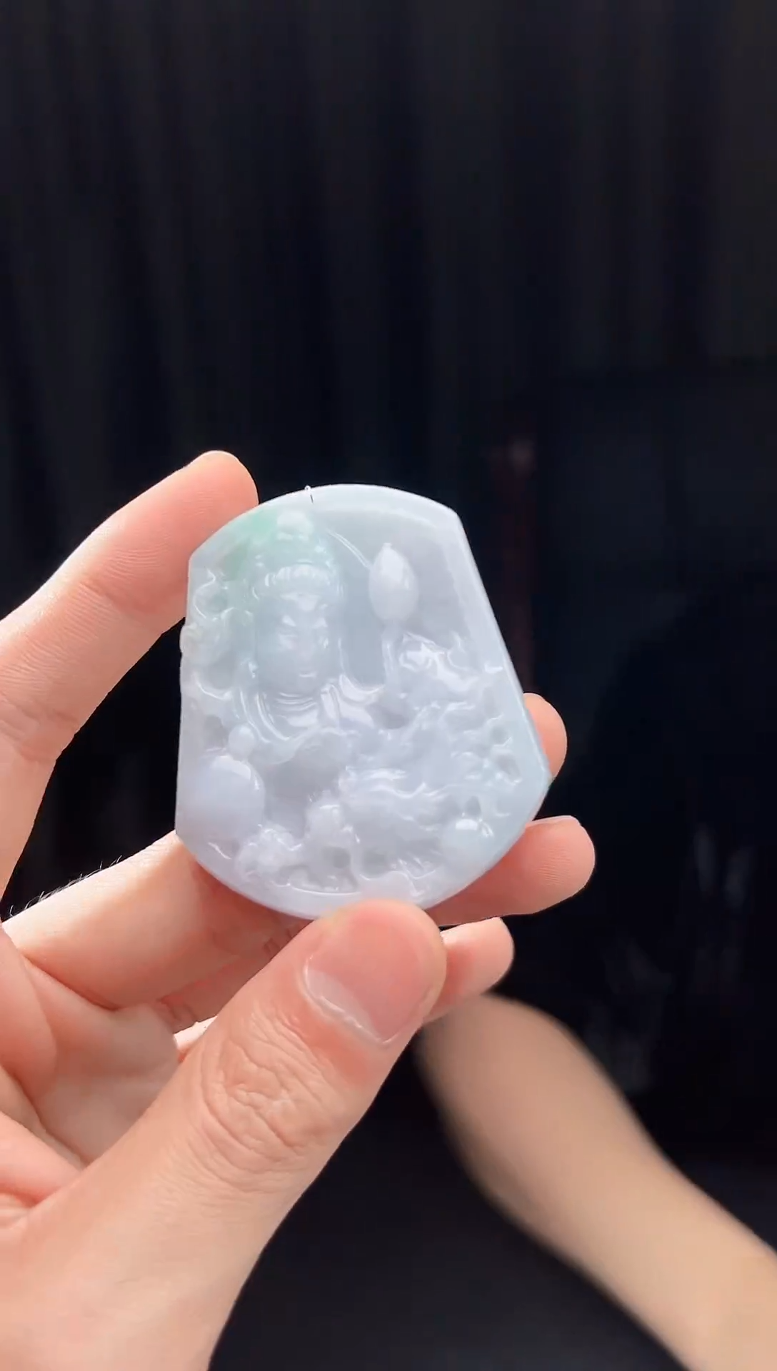 【闪购商品】翡翠颈饰未镶嵌天然翡翠(多样性发)观音