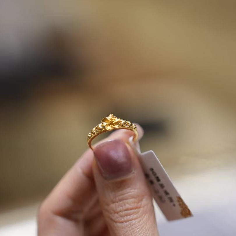 【巧玲专属】足金999五瓣花戒指 经典时尚百搭 2.82