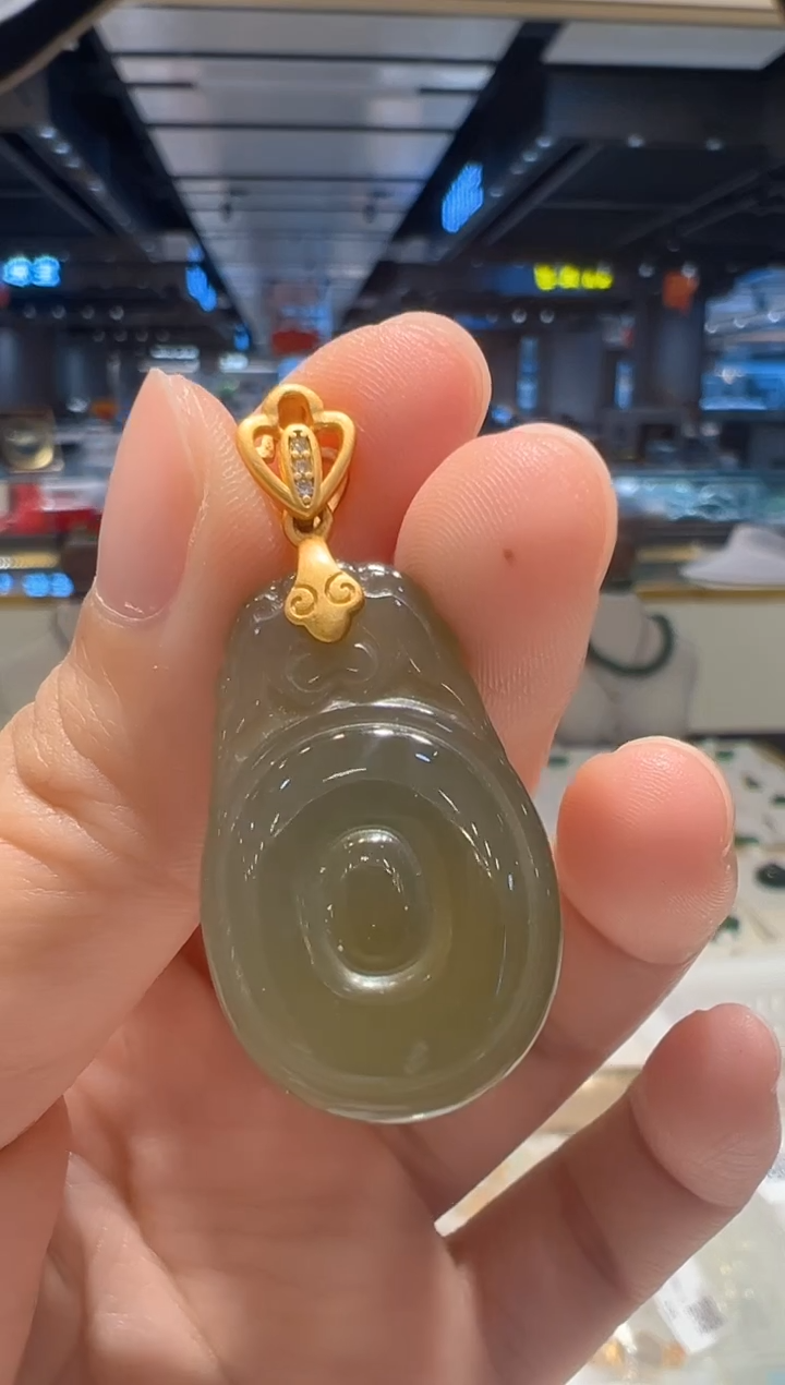 【闪购商品】和田玉颈饰银S925镶嵌19