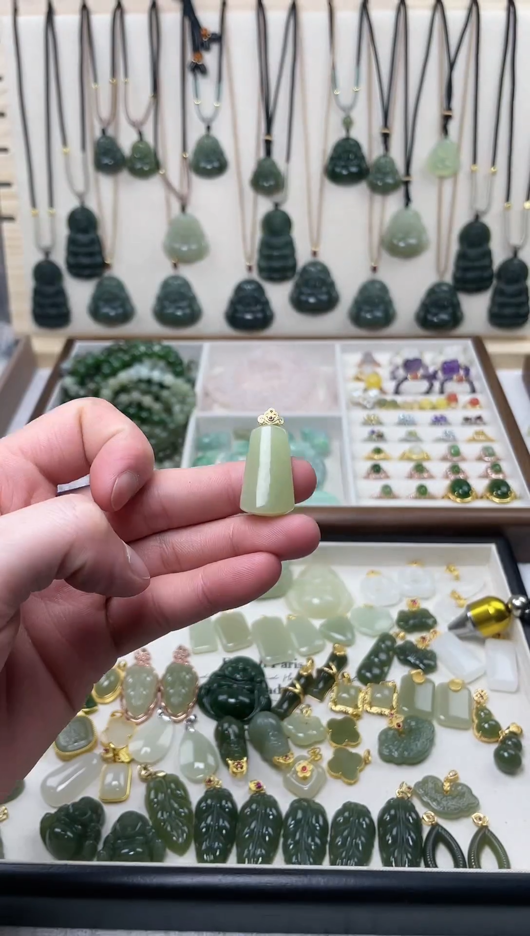 吊坠(不含链)银S925镶嵌和田玉吊坠(不含链) 银S925镶嵌 和田玉