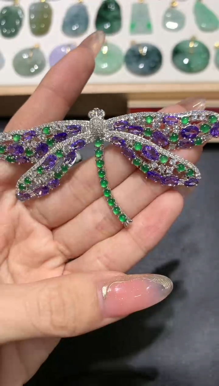 【闪购商品】翡翠吊坠(不含链)银S925镶嵌6多人多样性随机发货1件