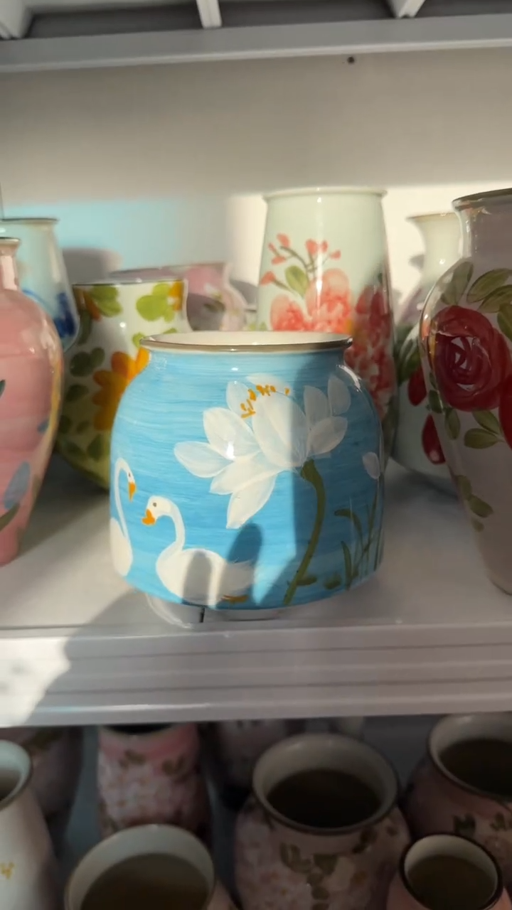 瓶陶景德镇手工绘画陶瓷