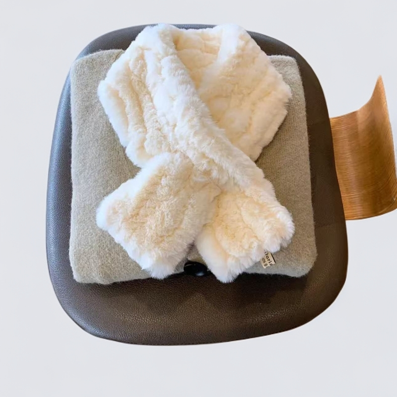 成人常规款女保暖男女通用真毛围巾时尚秋冬季兔毛网红毛茸茸