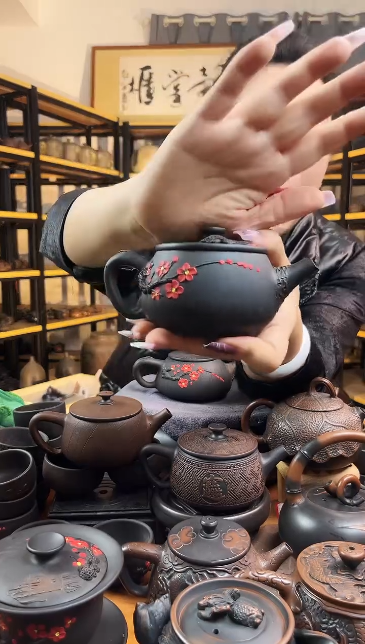 【闪购商品】壶 网孔 红梅 拉丝 大口汉瓦 