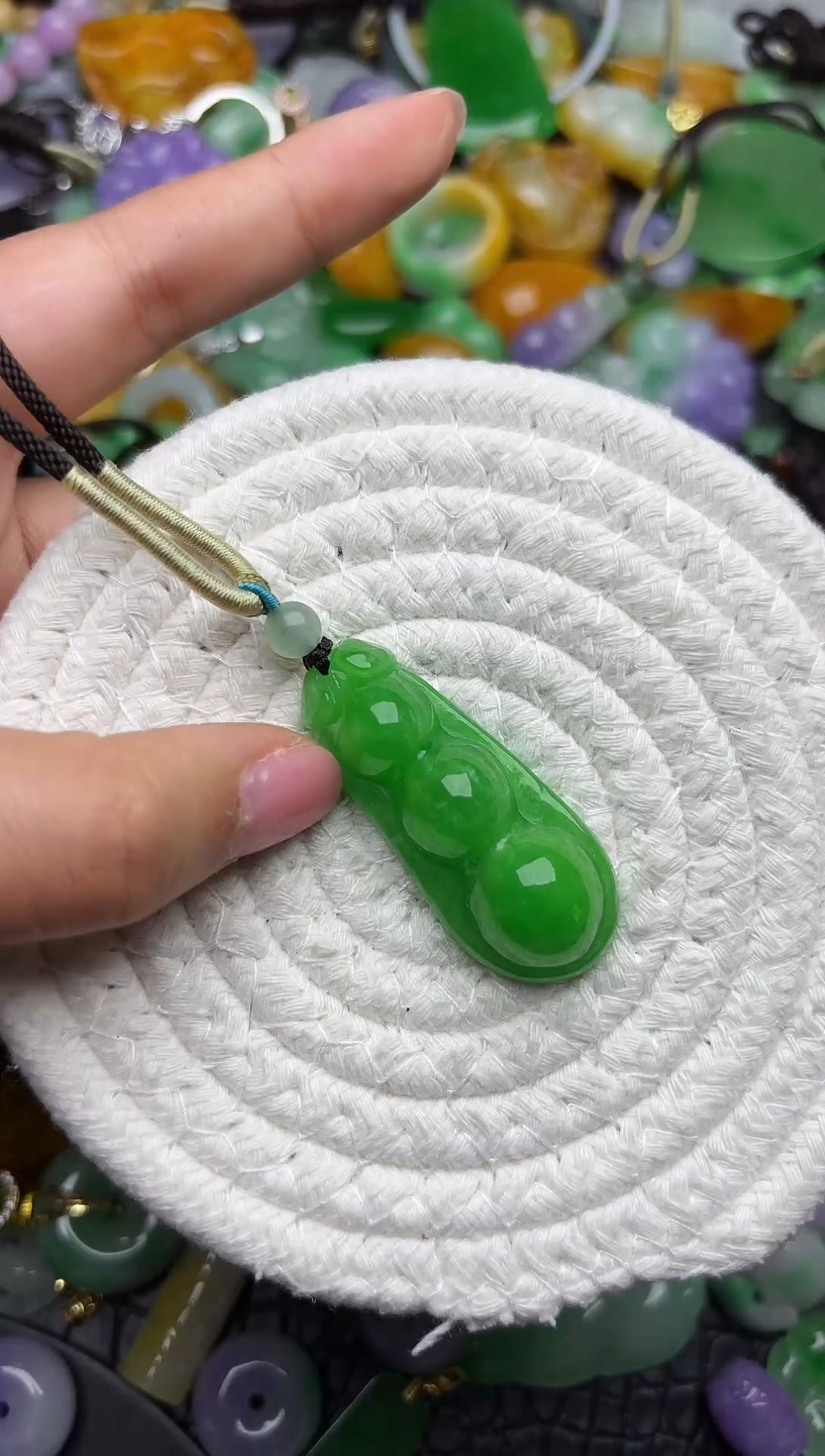 颈饰未镶嵌翡翠缅甸翡翠吊坠