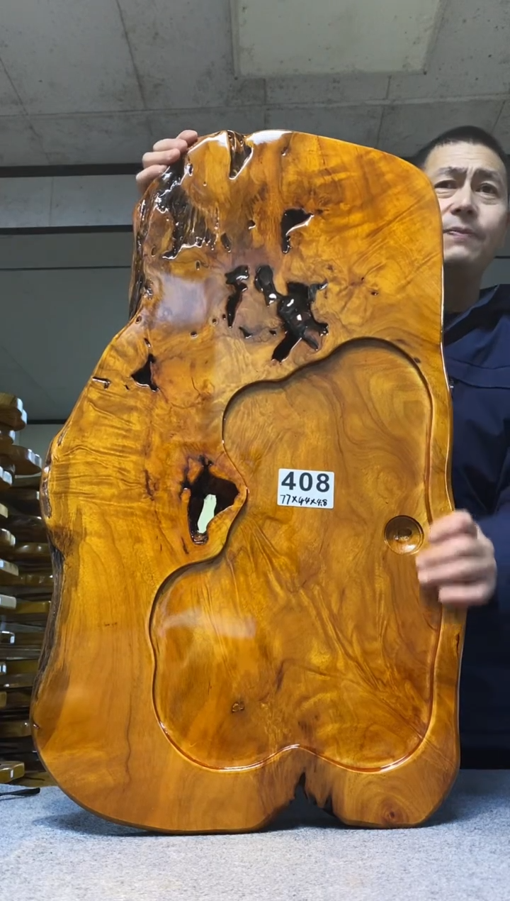 实木原木茶盘 一物一拍(不含配件）