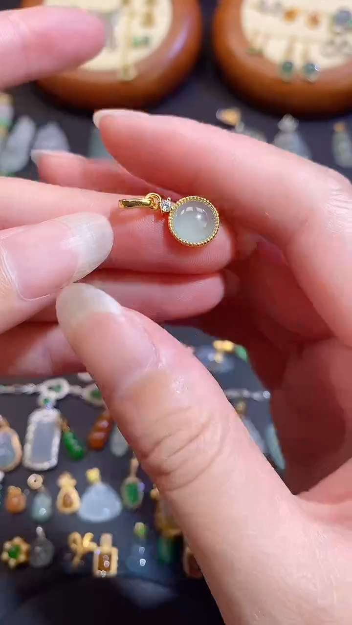 翡翠银S925镶嵌颈饰1111111111