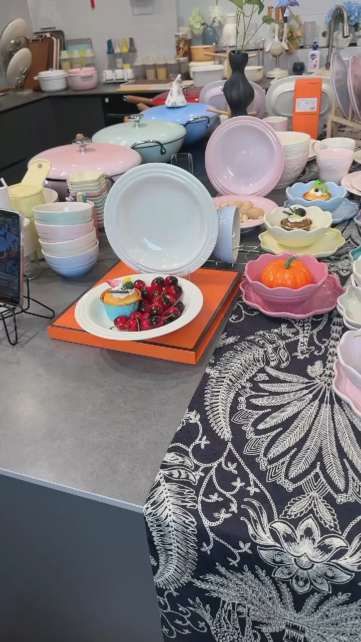 【闪购商品】瓷【2个装】奶油白草帽盘-20cm