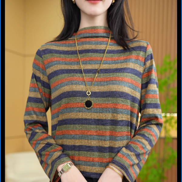 2025秋季新款减龄上衣显瘦百搭优雅气质打底衫YR891