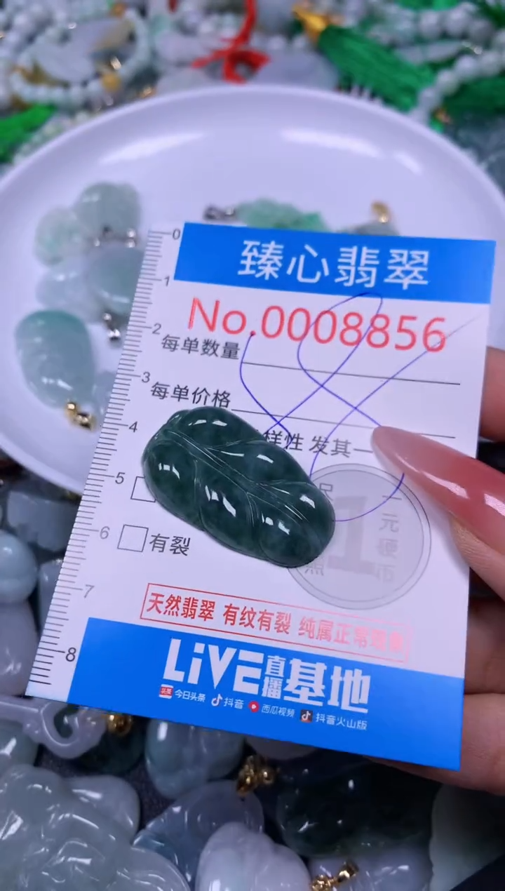 【闪购商品】翡翠颈饰未镶嵌含绳0008856