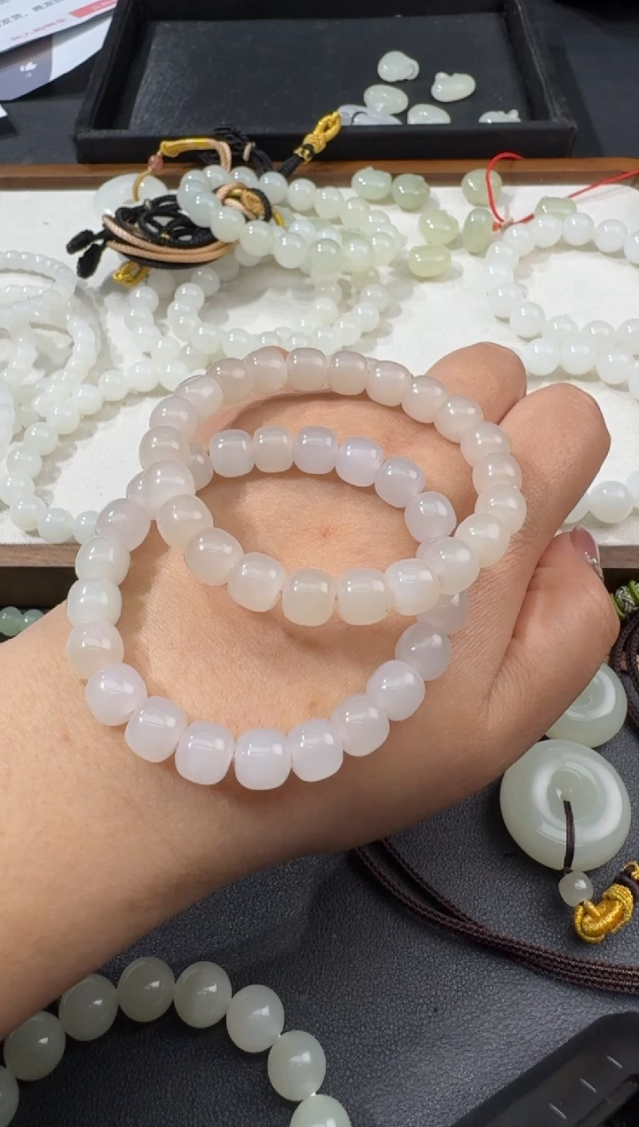 【闪购商品】和田玉手串未镶嵌S0222-S1980-150多样性一件