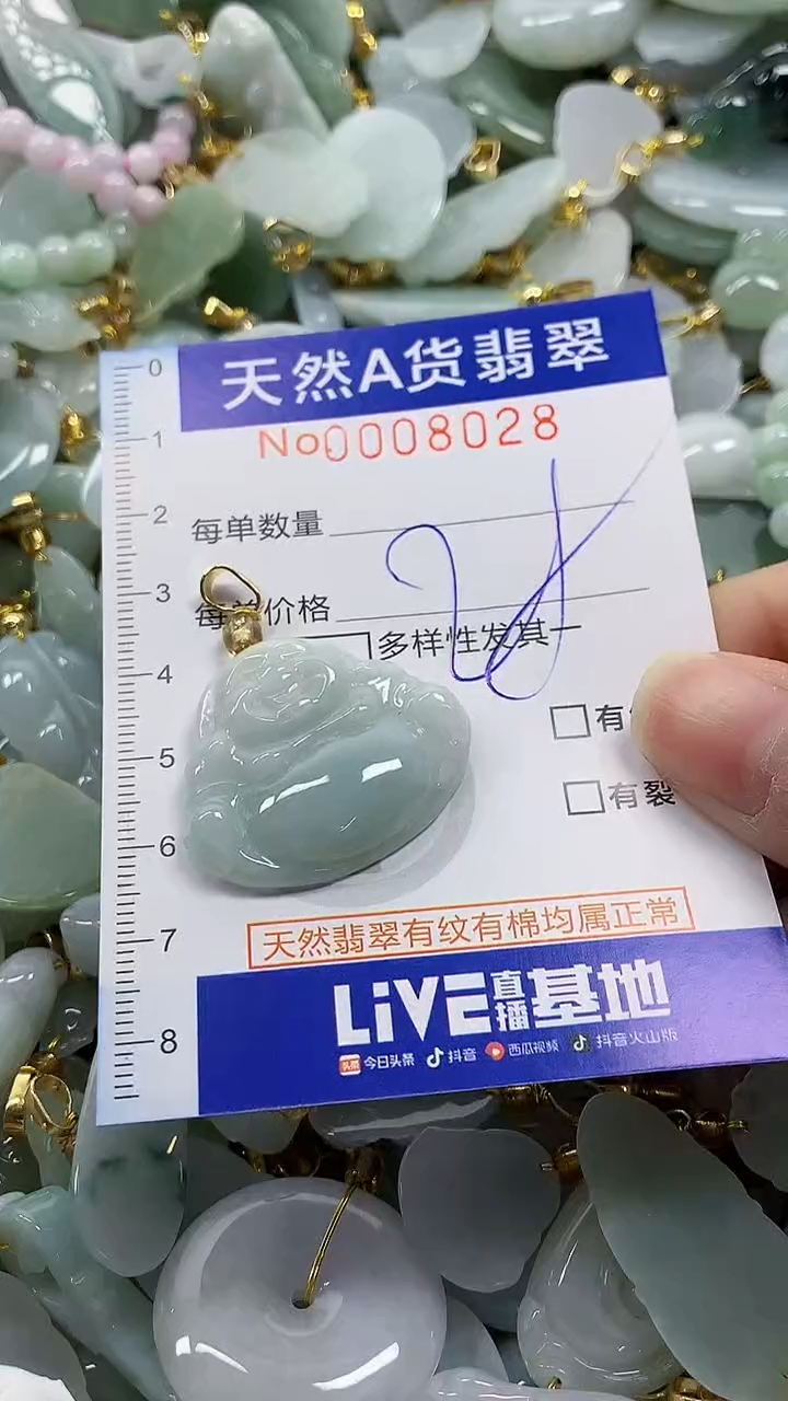 颈饰未镶嵌翡翠纯天然a货翡翠