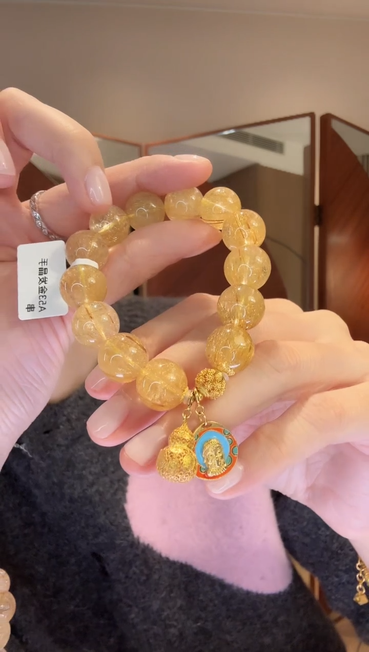 【闪购商品】发晶手串未镶嵌未镶嵌水晶手串25370