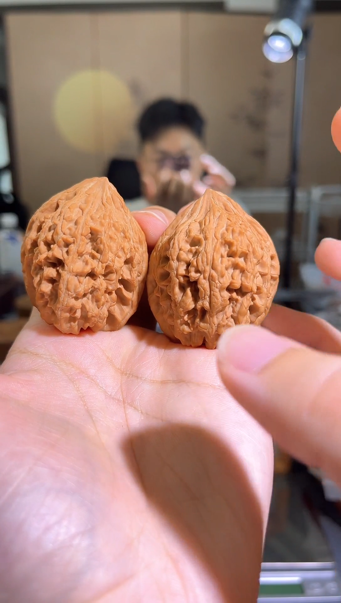 文玩核桃把件41大沽石