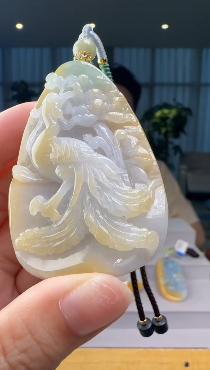 翡翠未镶嵌颈饰YL@@60B7J18028