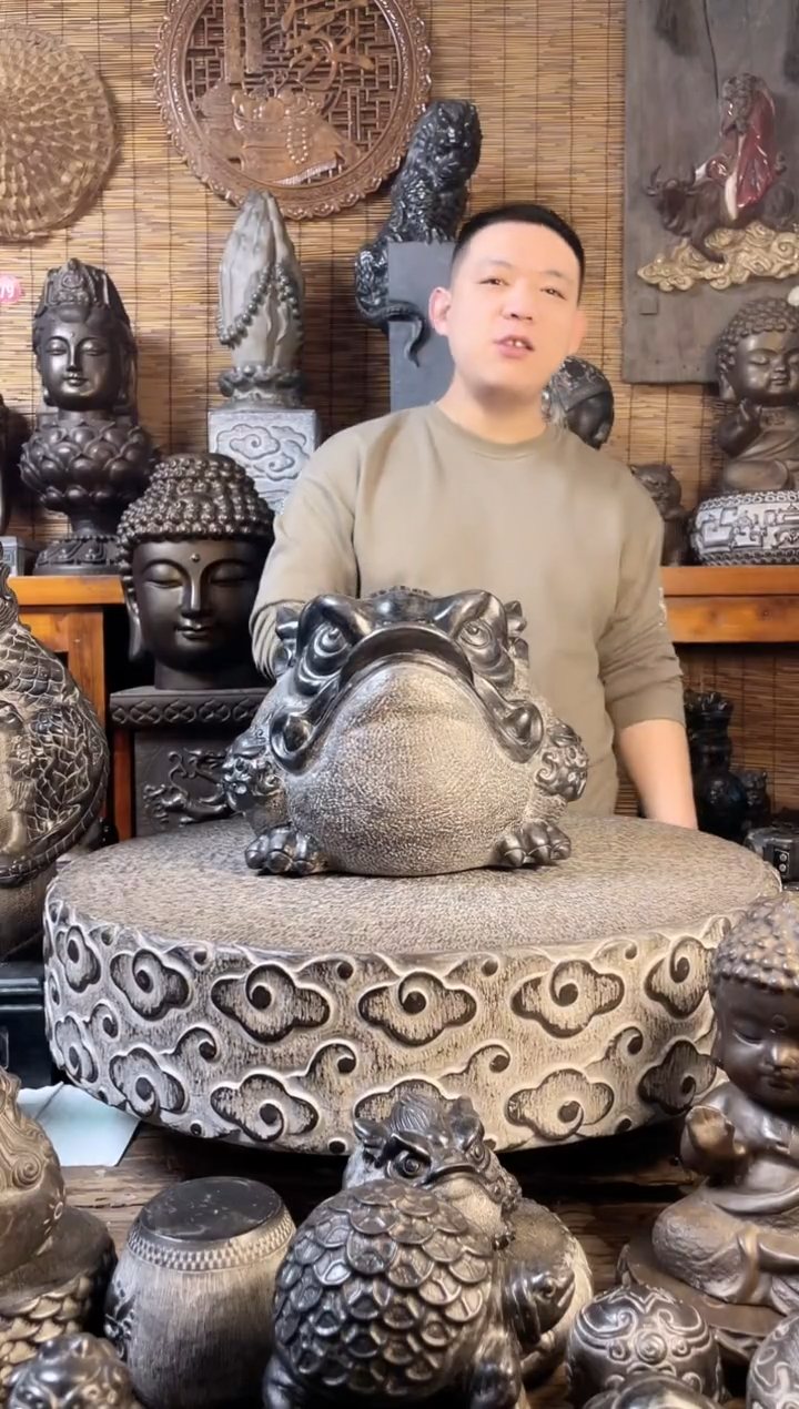 【闪购商品】30金蟾天然青石雕刻