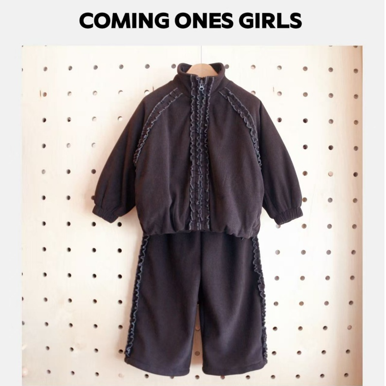 逸朵美芽COMING ONES 女童深秋冬款焦糖外套D1-3499