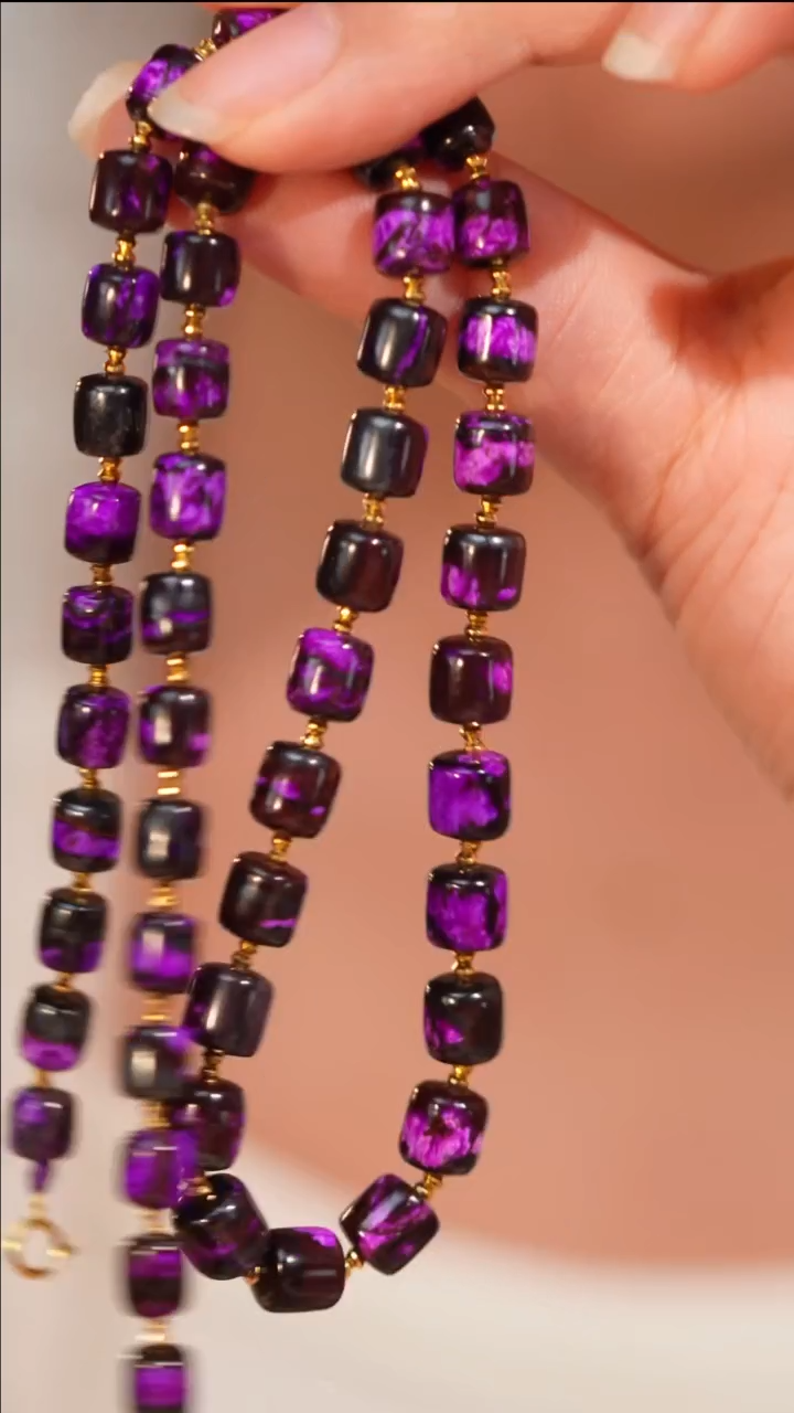 【闪购商品】苏纪石（舒俱来）项链未镶嵌高阶火焰红丝绒项链45cm/18k