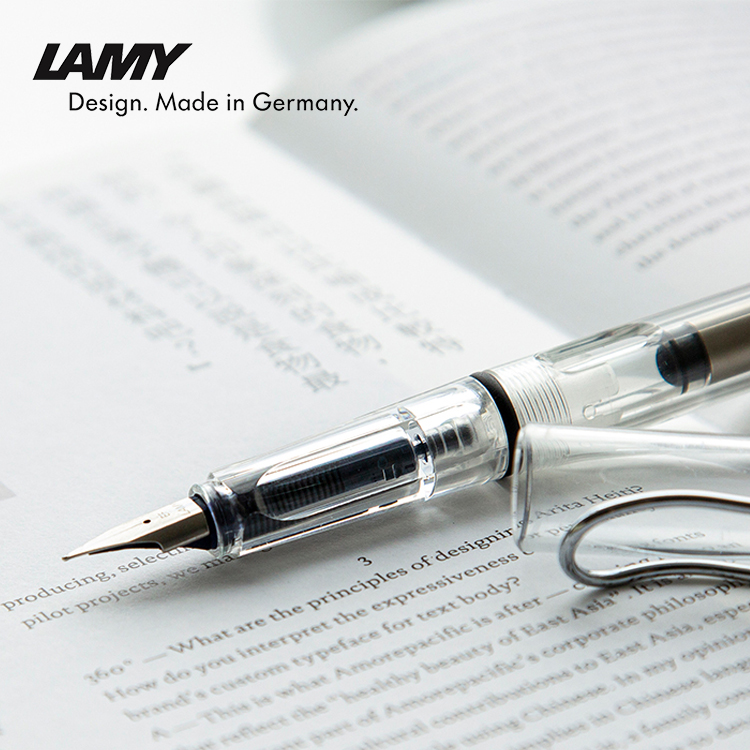 LAMY/凌美官方旗舰店自信系列透明笔杆钢笔书写墨水笔自用送礼