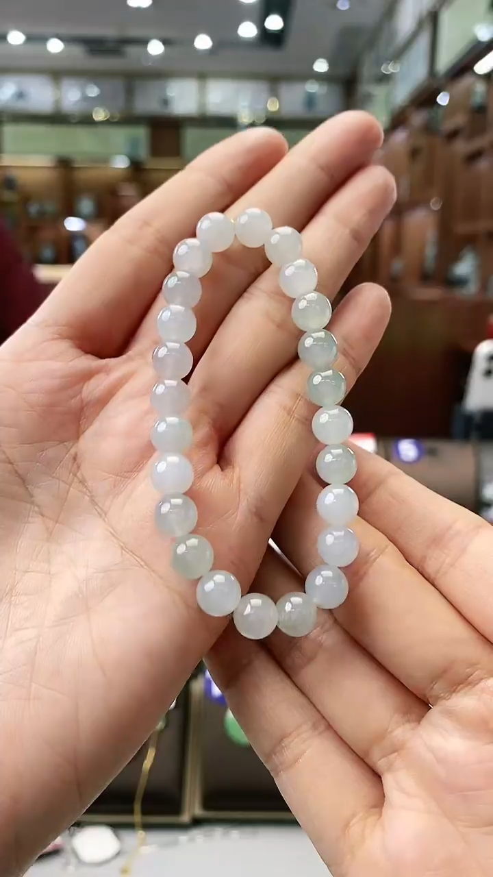 【闪购商品】翡翠手串未镶嵌手串7m