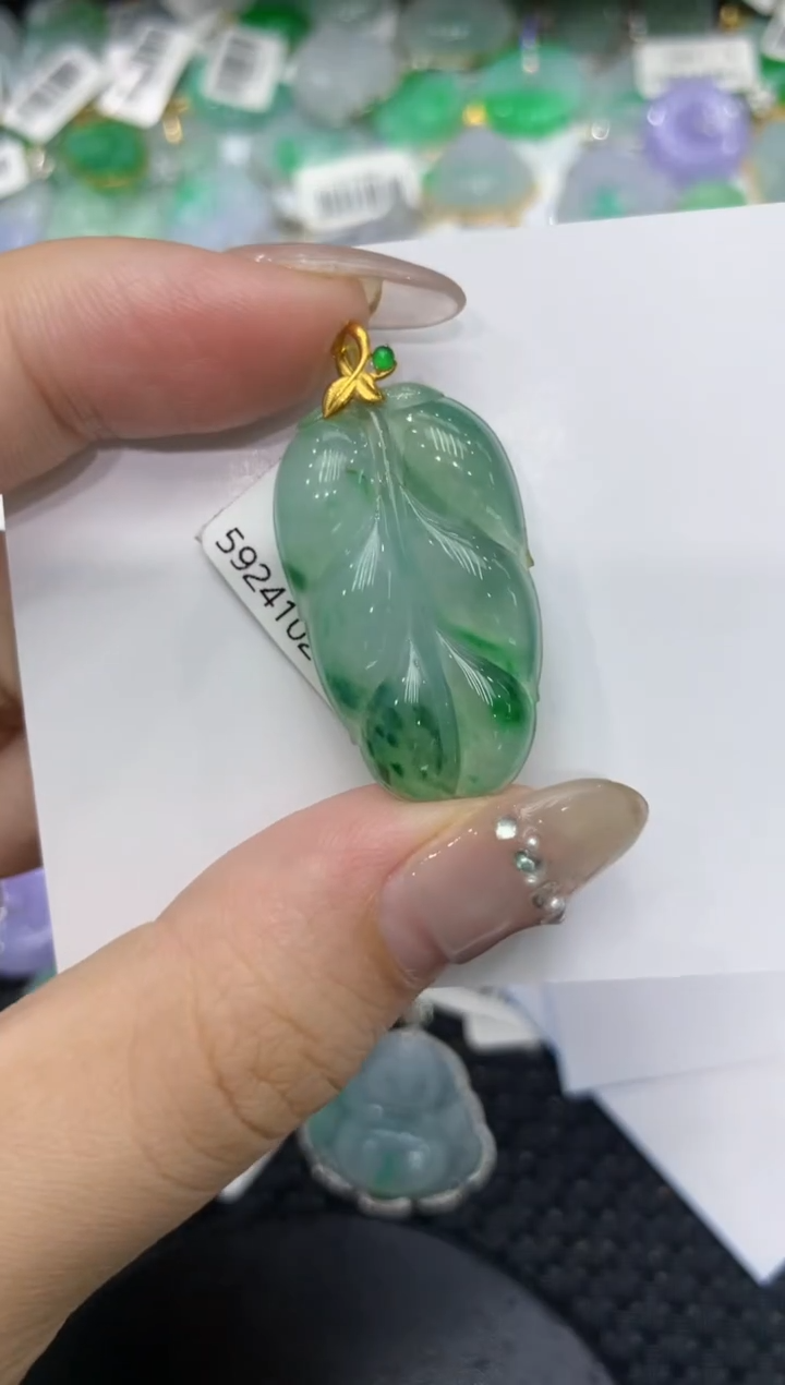 【闪购商品】翡翠颈饰18K金镶嵌222222222