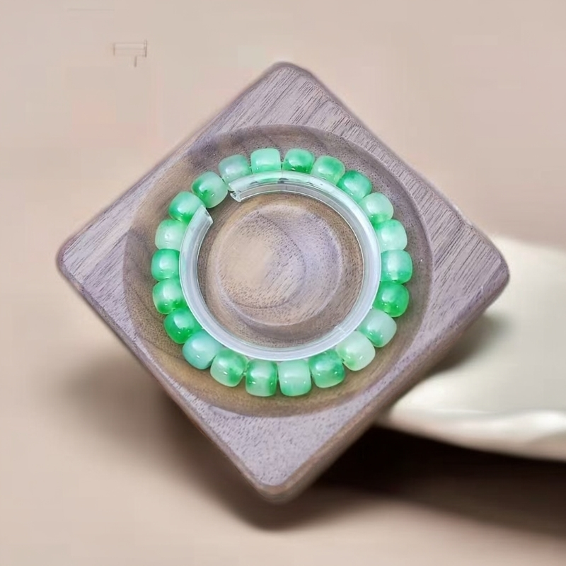 【佳玺貮店】缅甸产地 005 缅甸绿花老型 10mm