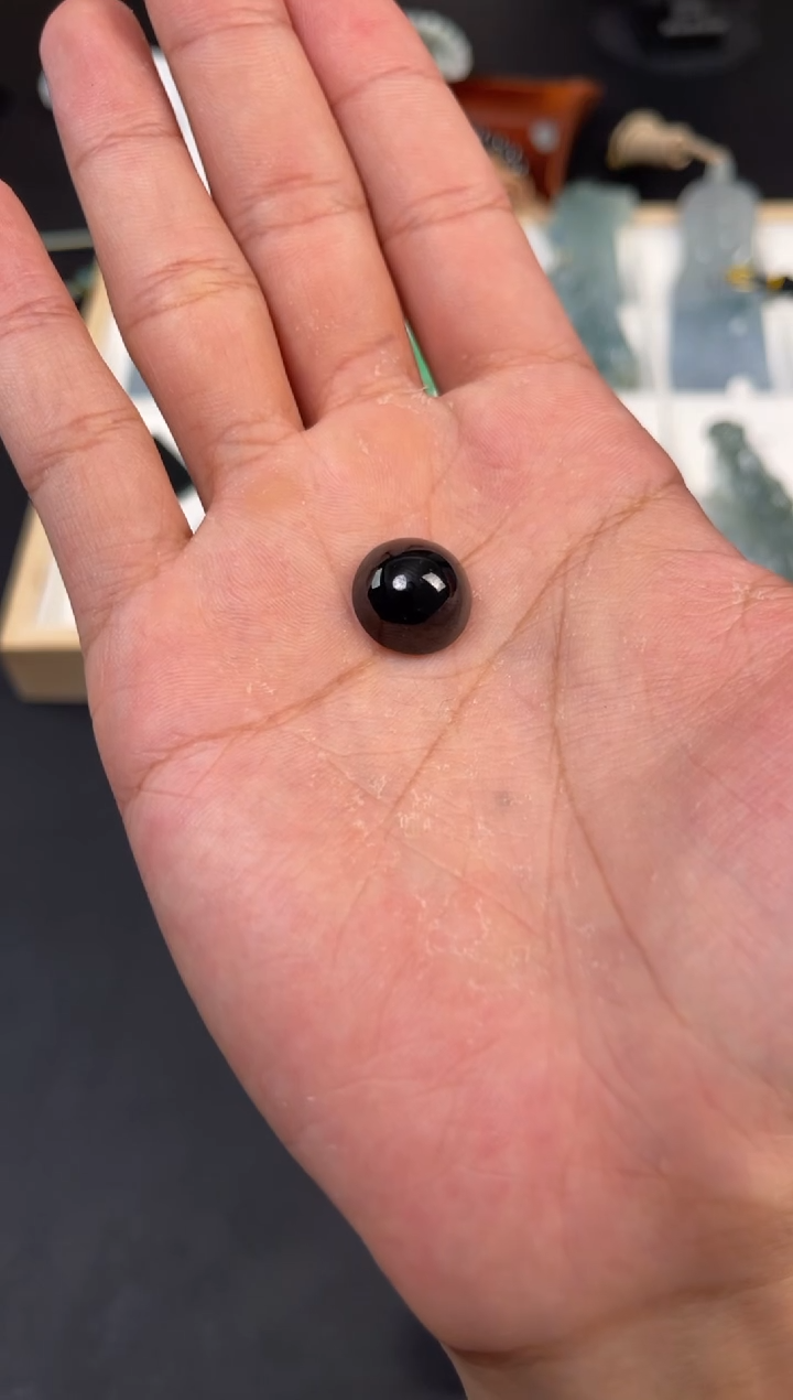 【闪购商品】翡翠吊坠(不含链)未镶嵌翡翠墨翠蛋面吊坠JJFC066