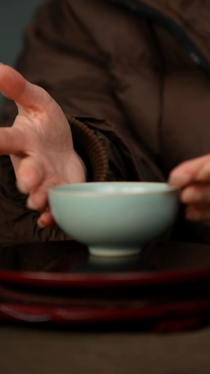 全品 仿古釉 支钉烧 普洱杯