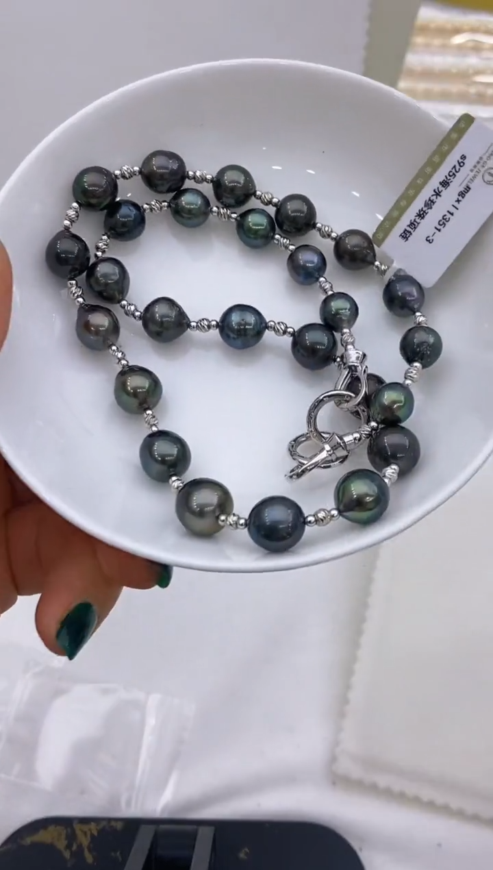 【闪购商品】海水珍珠项链银S925镶嵌151