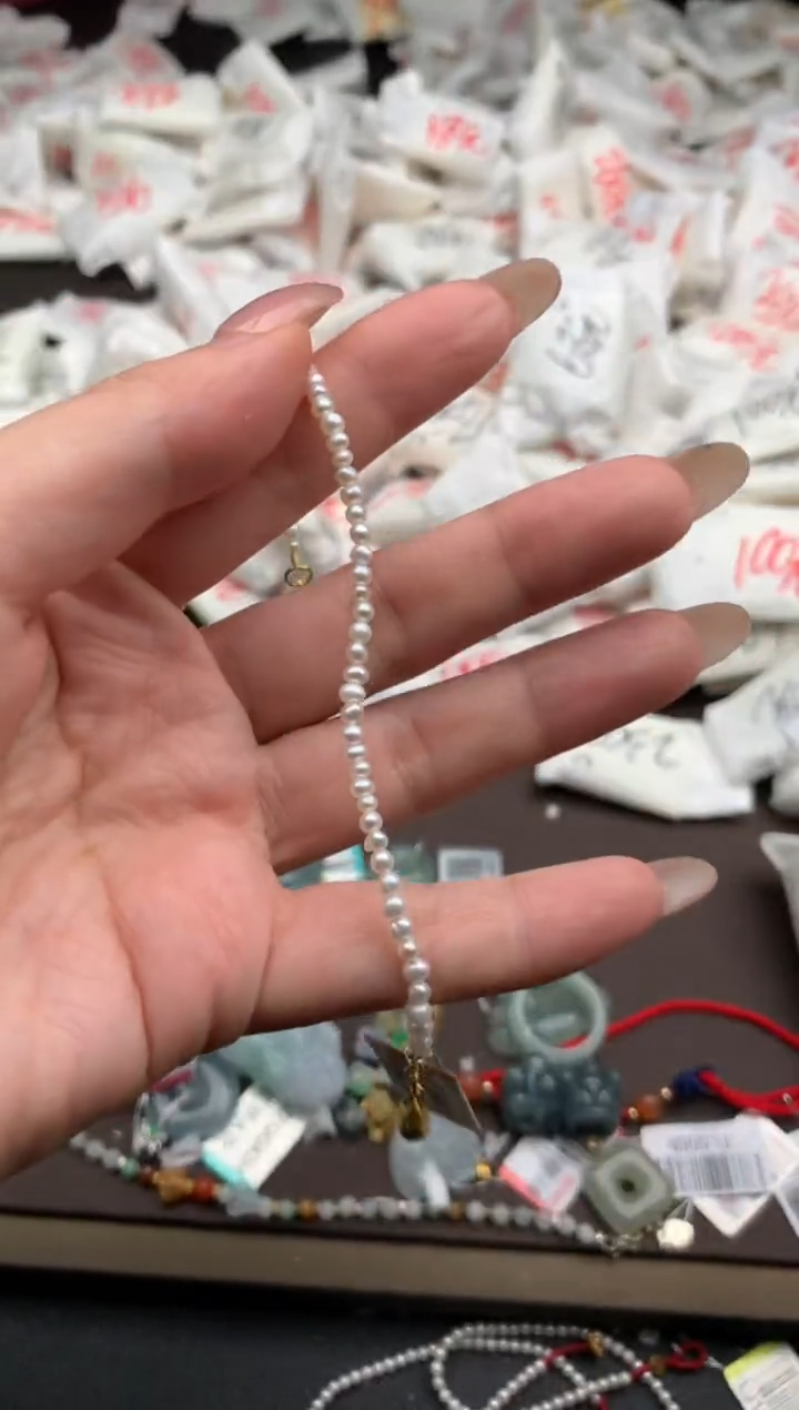 【闪购商品】淡水珍珠手绳银S925镶嵌一