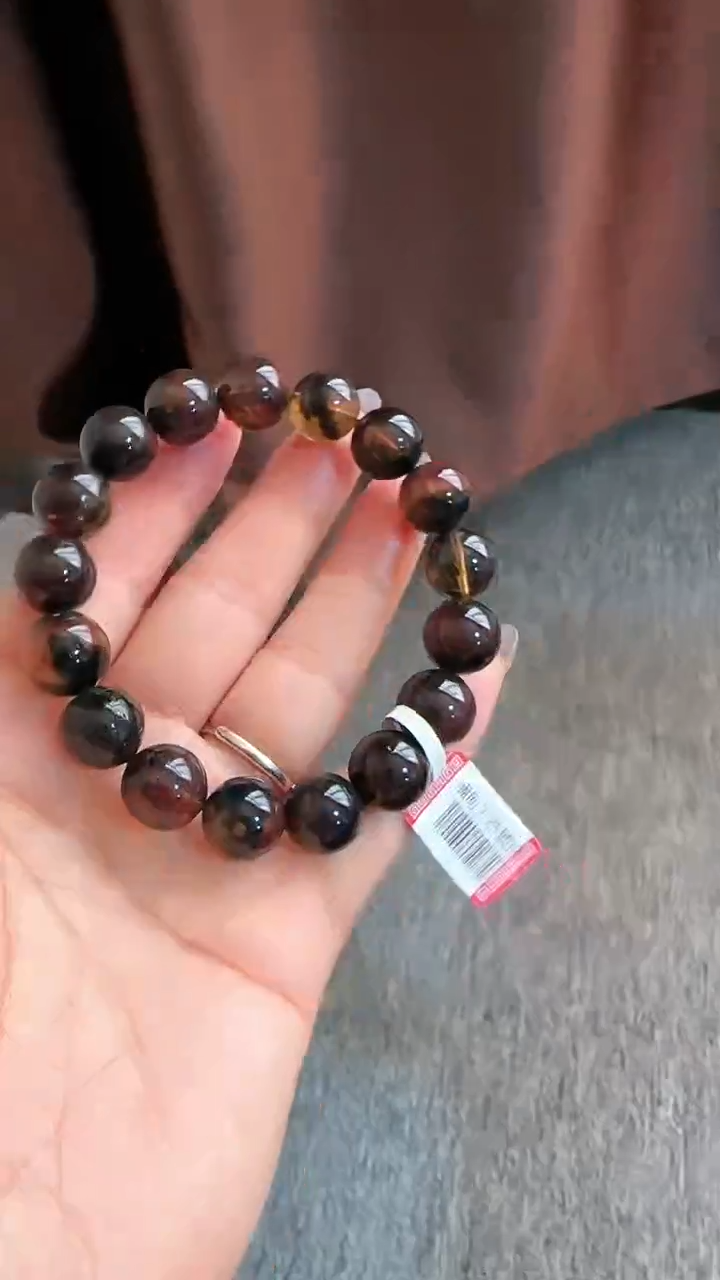 【闪购商品】琥珀手链未镶嵌规格12微瑕翁珀手串#41