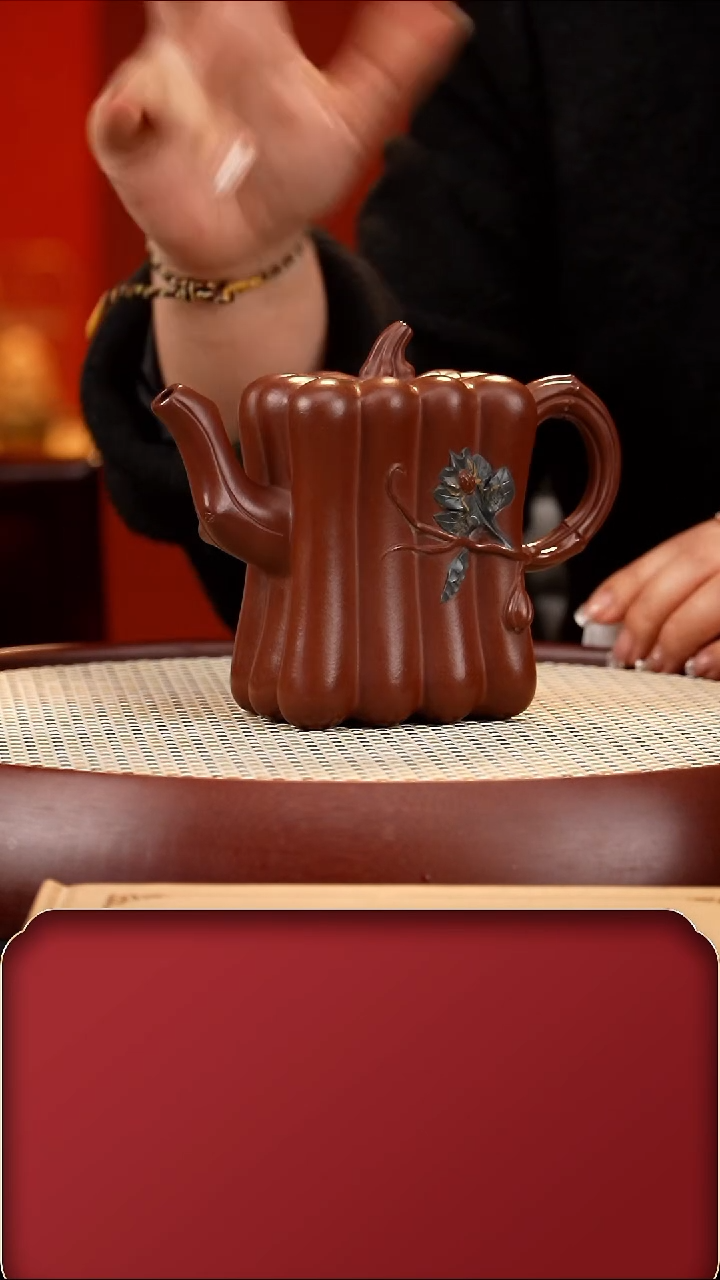 【闪购商品】紫砂茶壶WHJ瓜趣 紫330cc