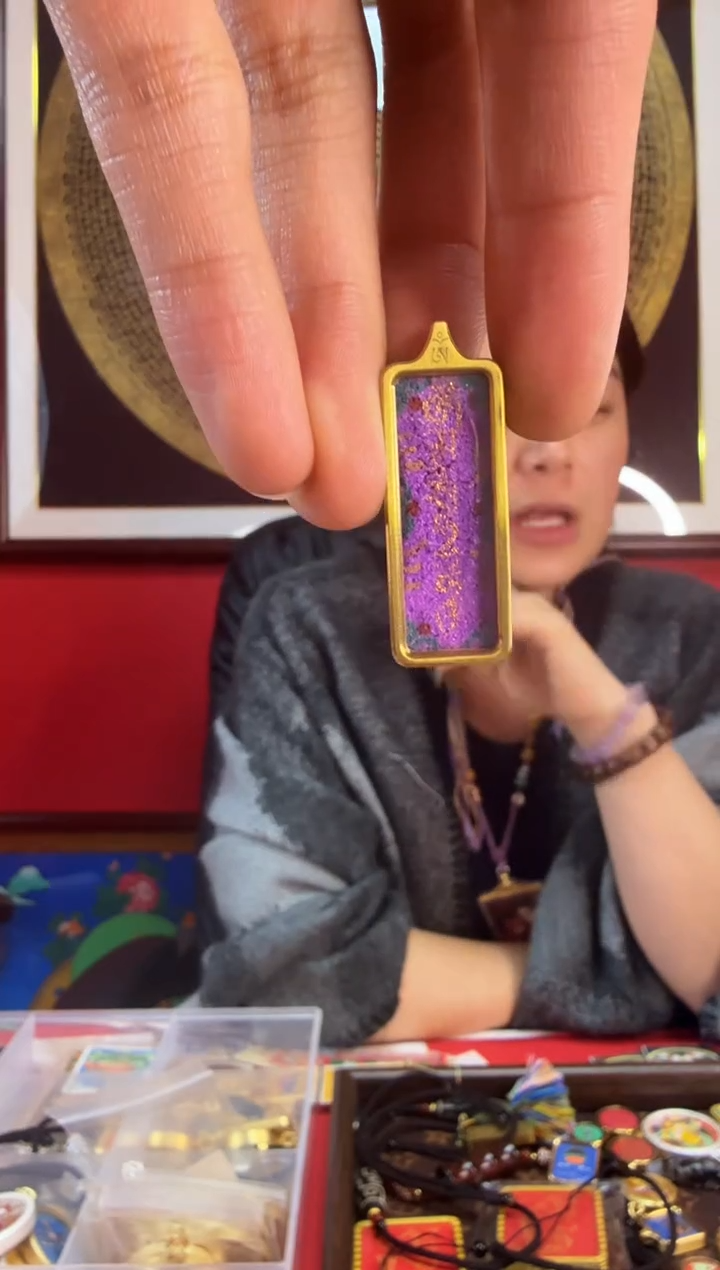 吊坠梧*药老师心里话-热贡纯手绘唐卡