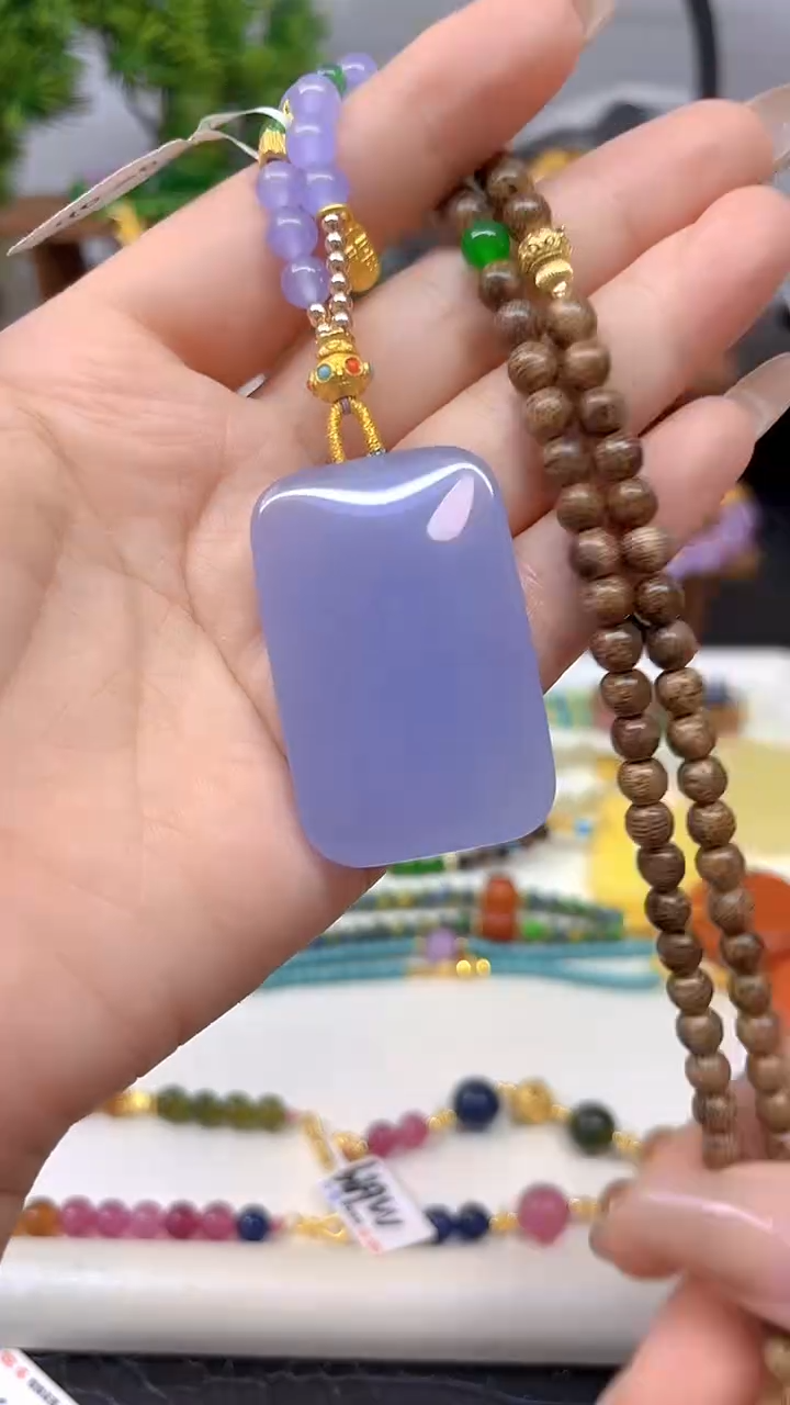 和田玉未镶嵌颈饰M694