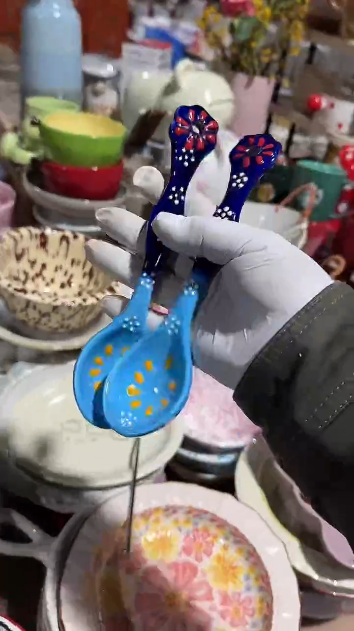 陶瓷2个勺子微瑕 凑满20元包邮